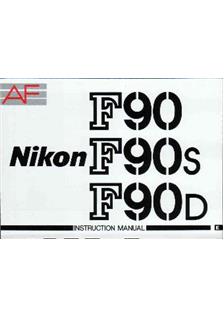 Nikon F 90 manual. Camera Instructions.